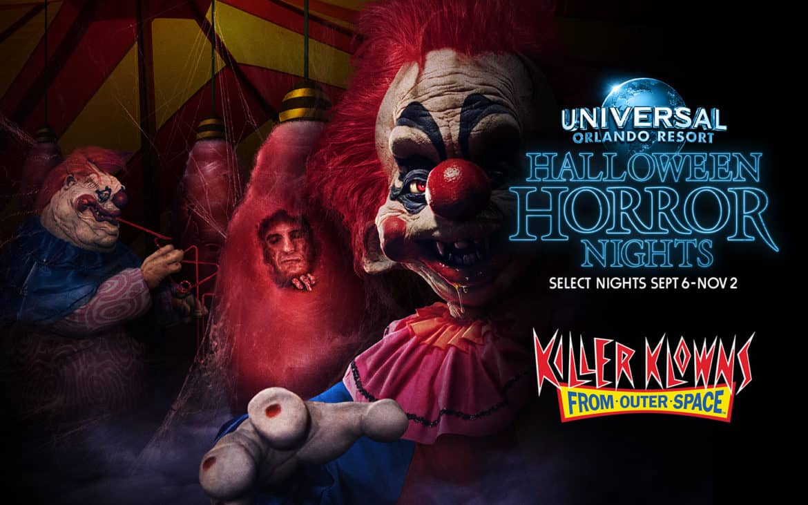 Los Killer Klowns from Outer Space llegan a Halloween Horror Nights 2019