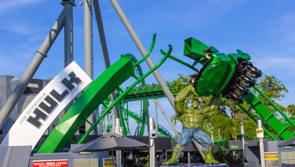 Incredible hulk coaster in Adventure Island of Universal Studios Orlando
