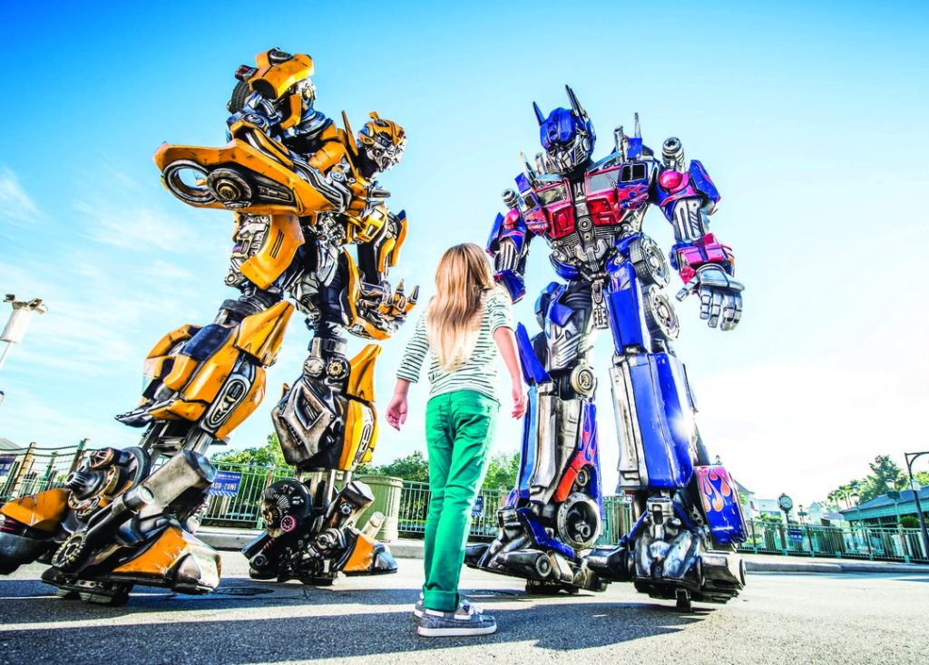 Optimus Prime y Bumblebee - Transformers The Ride 3D
