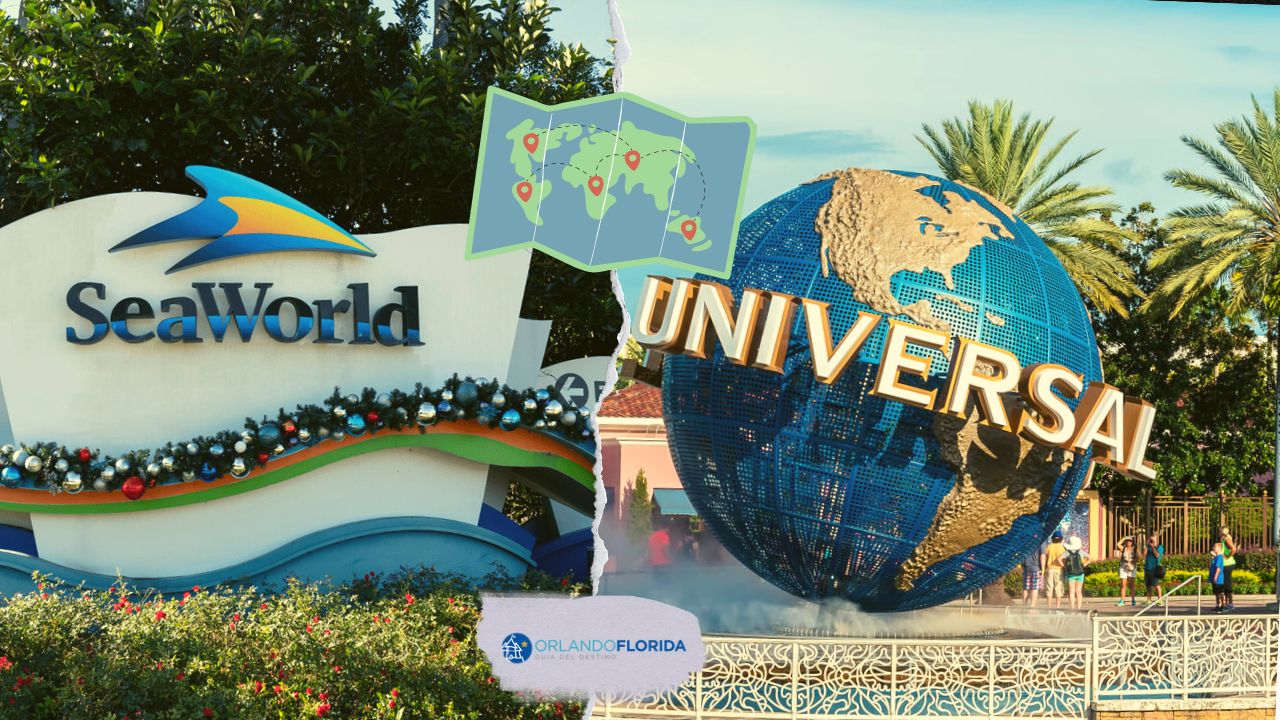 ¿Qué tan cerca está SeaWorld de Universal Studios Orlando?