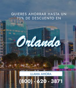 Haz clic aquí para enviar nuestro numero de teléfono directo a tu celular y al (800) 620-3871 y entérate de descuentos en parques y hoteles en Orlando