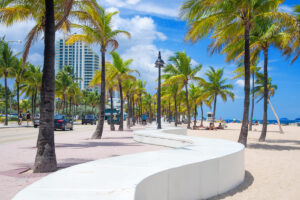 The beach at Fort Lauderdale in Florida