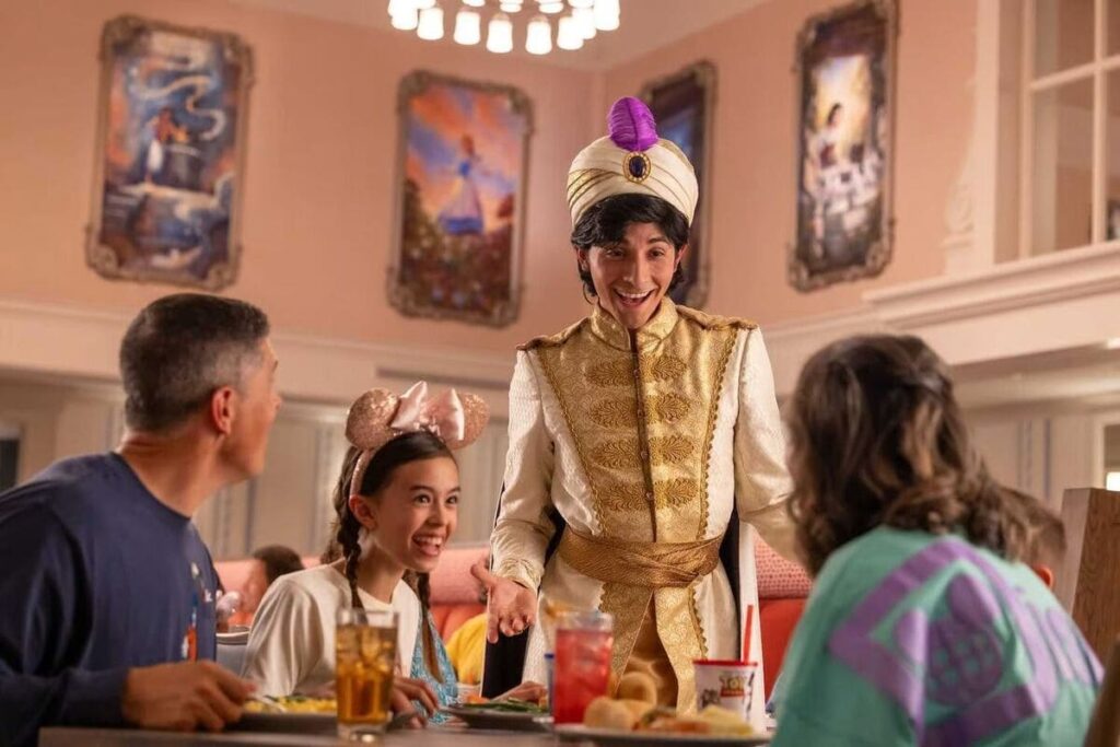 Aladin en el Restaurante 1900 Park Fare de Disney
